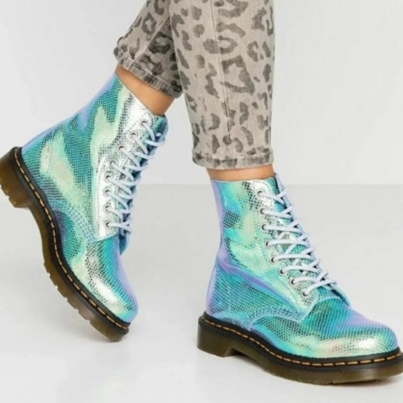 Dr. Martens Shoes - NWOT Dr. Martens 1416 Pascal Iridescent boots